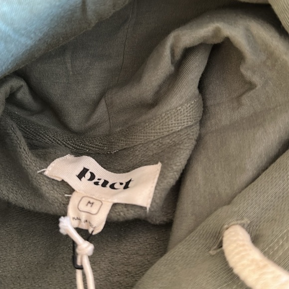 PACT 100% Organic Cotton Cotton Caper One For All Unisex Hoodie Sage (XS) BNWT - Picture 10 of 11